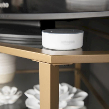 SEI Furniture Jensen Mobile TV angolare in metallo per TV fino a 33,25