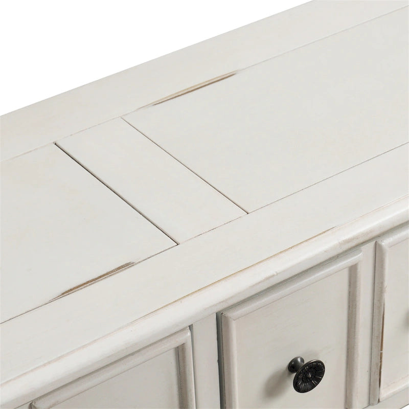 Consolle da ingresso lunga Merax Rustic a 4 cassetti