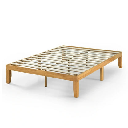 Letto a piattaforma in legno massello naturale Priage by Zinus da 14 pollici