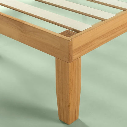 Letto a piattaforma in legno massello naturale Priage by Zinus da 14 pollici