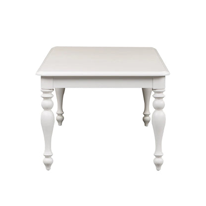 Set da tavolo rettangolare Summer House Oyster White da 7 pezzi