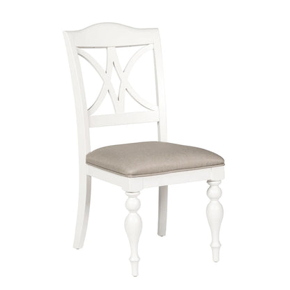 Set da tavolo rettangolare Summer House Oyster White da 7 pezzi