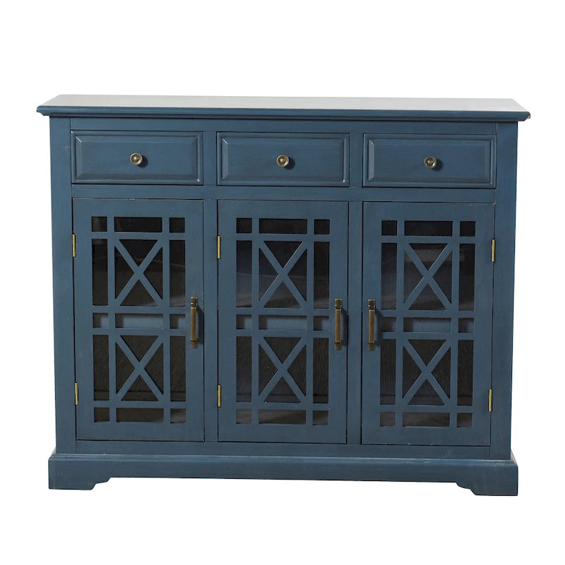 StyleCraft Archer Ridge Navy Blue 3 Drawer with 2 Door Sideboard