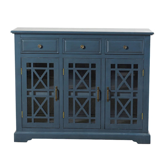 StyleCraft Archer Ridge Navy Blue 3 Drawer with 2 Door Sideboard