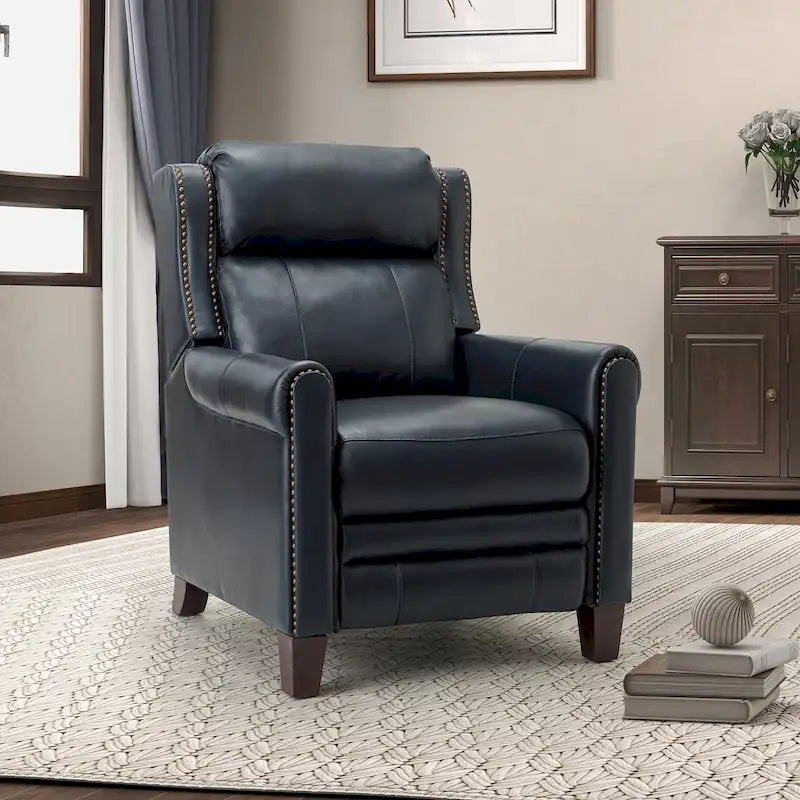 Poltrona reclinabile manuale Felisa 32.48 Wide in vera pelle