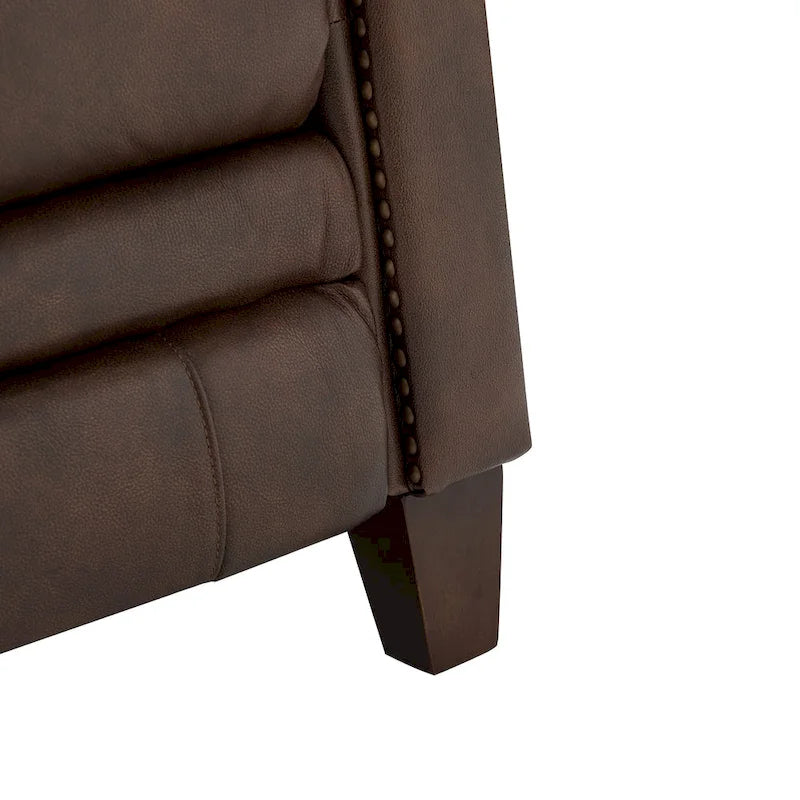 Poltrona reclinabile manuale Felisa 32.48 Wide in vera pelle