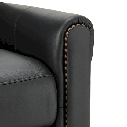 Poltrona reclinabile manuale Felisa 32.48 Wide in vera pelle