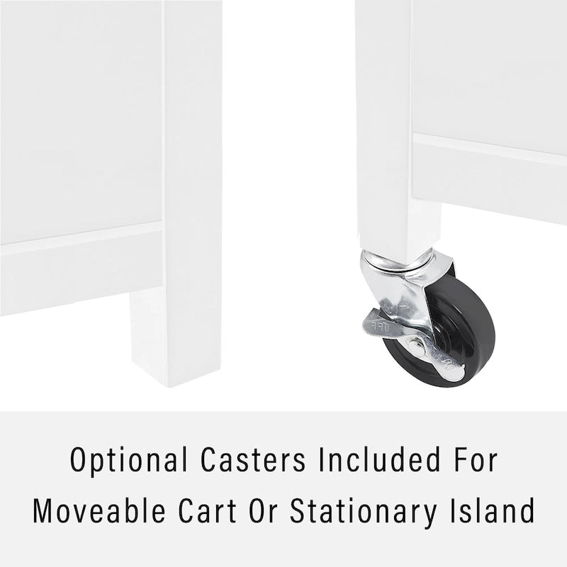 Isola/carrello da cucina con piano in granito Crosley Soren - 18,13 dx 42,13 lx 37,5 h