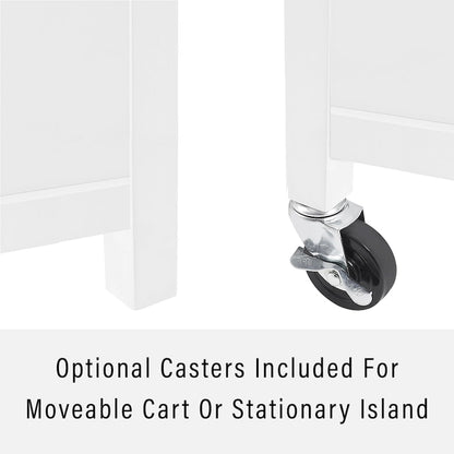 Isola/carrello da cucina con piano in granito Crosley Soren - 18,13 dx 42,13 lx 37,5 h