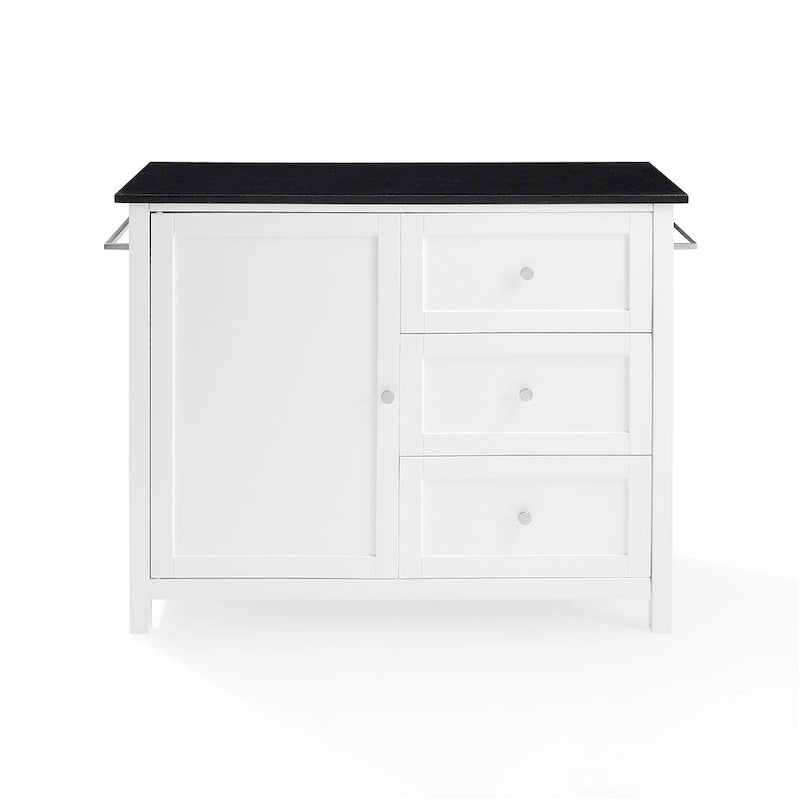 Isola/carrello da cucina con piano in granito Crosley Soren - 18,13 dx 42,13 lx 37,5 h