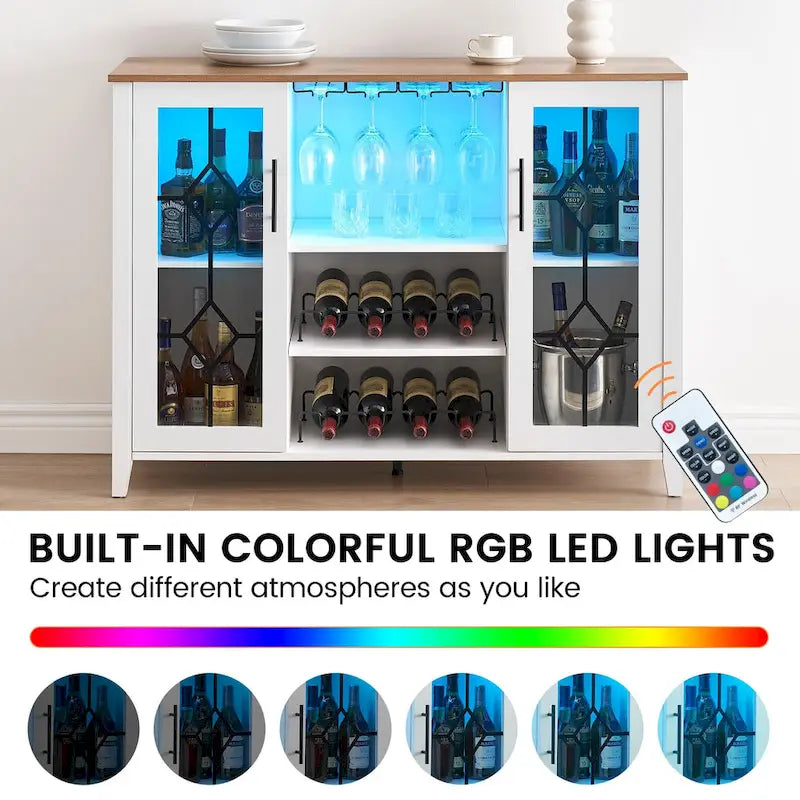 Mobile bar per vini con luce LED - 15,7 P x 47,2 L x 34,61 A