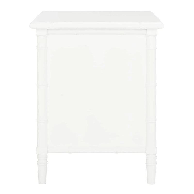 Comodino moderno in bambù blu navy a 3 cassetti Jasmyne di SAFAVIEH