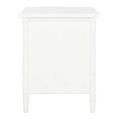 Comodino moderno in bambù blu navy a 3 cassetti Jasmyne di SAFAVIEH