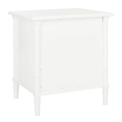 Comodino moderno in bambù blu navy a 3 cassetti Jasmyne di SAFAVIEH