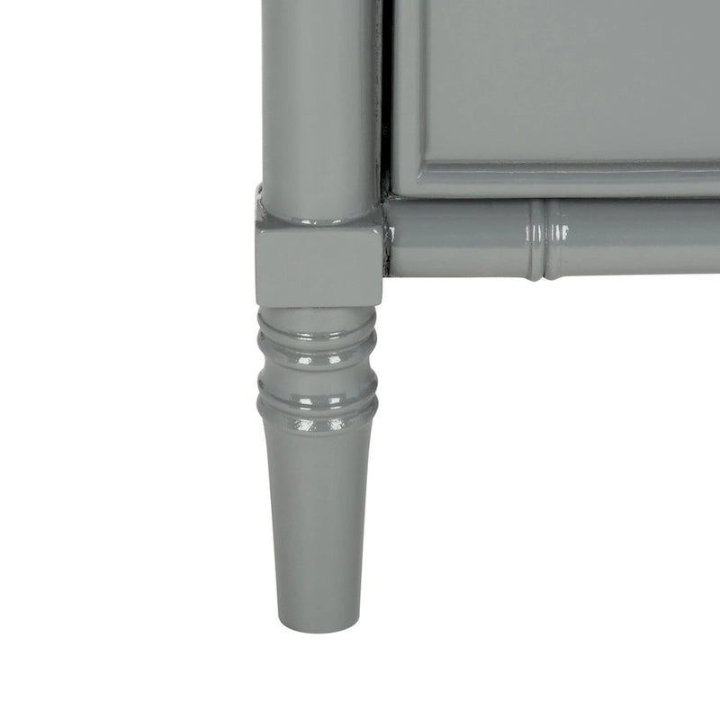 Comodino moderno in bambù blu navy a 3 cassetti Jasmyne di SAFAVIEH