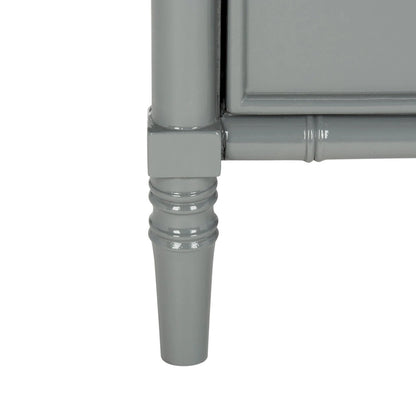 Comodino moderno in bambù blu navy a 3 cassetti Jasmyne di SAFAVIEH