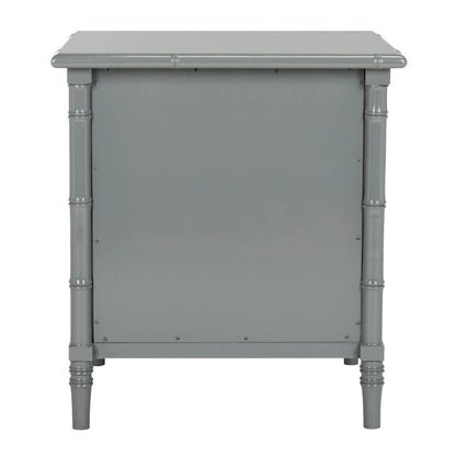 Comodino moderno in bambù blu navy a 3 cassetti Jasmyne di SAFAVIEH