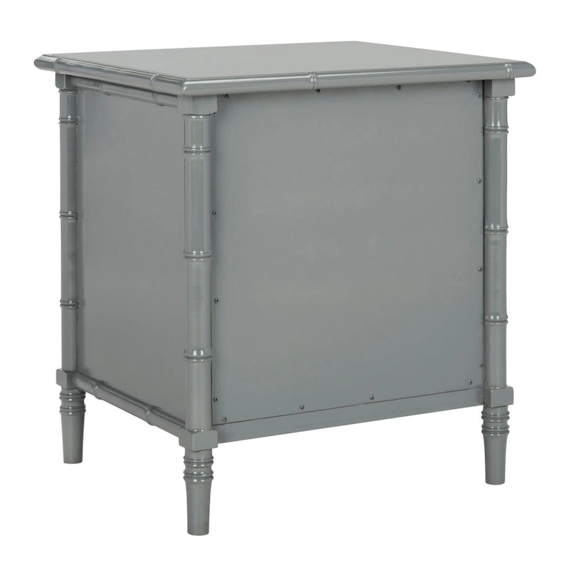 Comodino moderno in bambù blu navy a 3 cassetti Jasmyne di SAFAVIEH