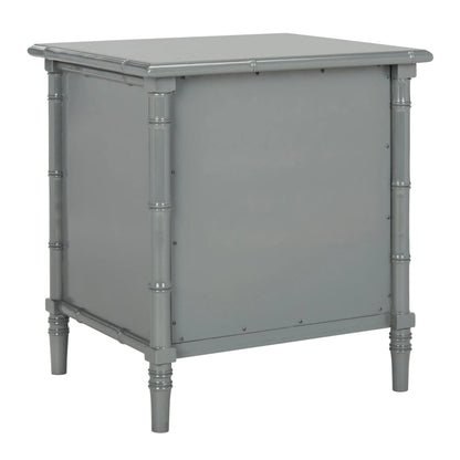 Comodino moderno in bambù blu navy a 3 cassetti Jasmyne di SAFAVIEH