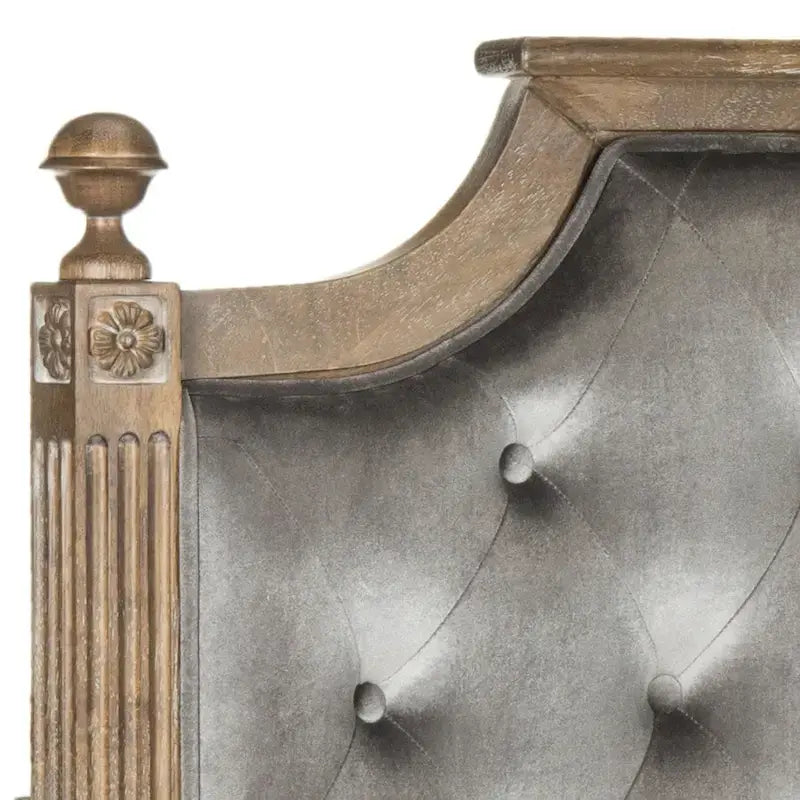 SAFAVIEH Desiderata Testiera capitonné in legno rustico