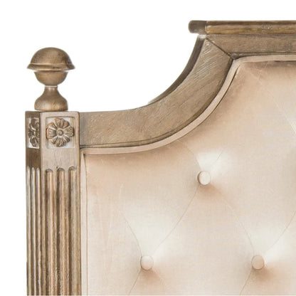 SAFAVIEH Desiderata Testiera capitonné in legno rustico