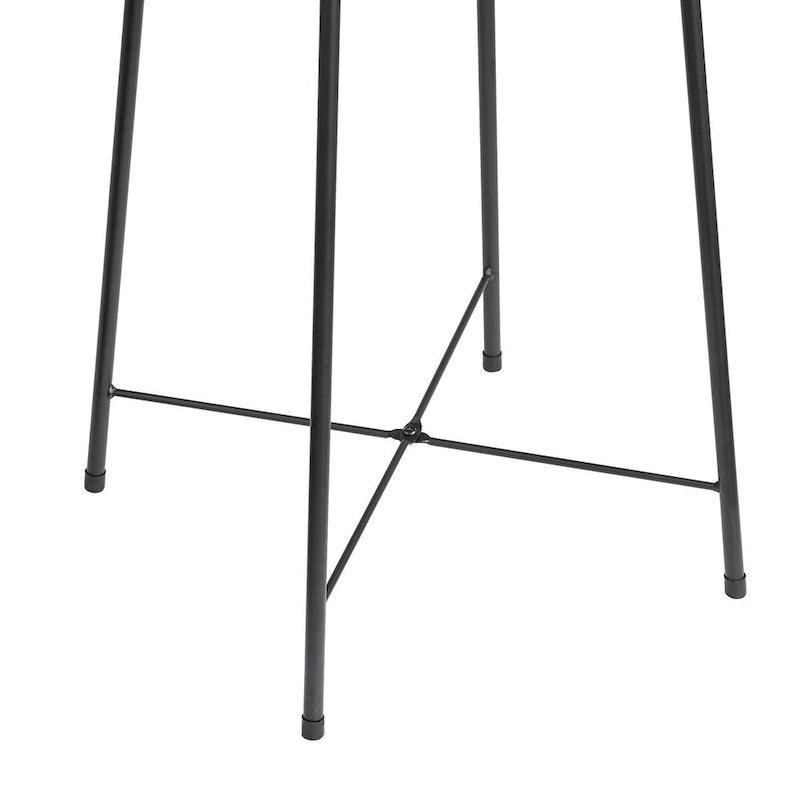 Taomika, tavolo da pranzo rotondo da bistrot e pub - Marrone/Nero/Caffè/Colore acero - Quattro colori