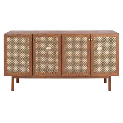 Mobile porta TV SAFAVIEH Micaela da 63 pollici con 4 ante - 63,1 L x 16,3 P x 31,7 A - 63 L x 16 P x 32 A