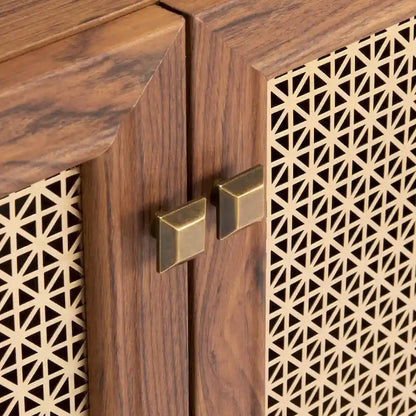 Mobile porta TV SAFAVIEH Micaela da 63 pollici con 4 ante - 63,1 L x 16,3 P x 31,7 A - 63 L x 16 P x 32 A