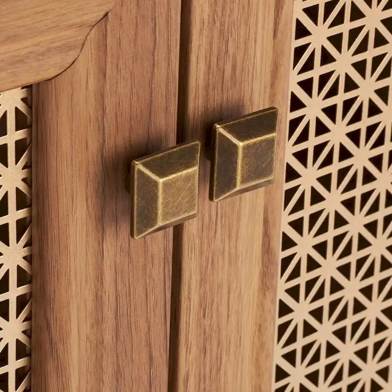 Mobile porta TV SAFAVIEH Micaela da 63 pollici con 4 ante - 63,1 L x 16,3 P x 31,7 A - 63 L x 16 P x 32 A