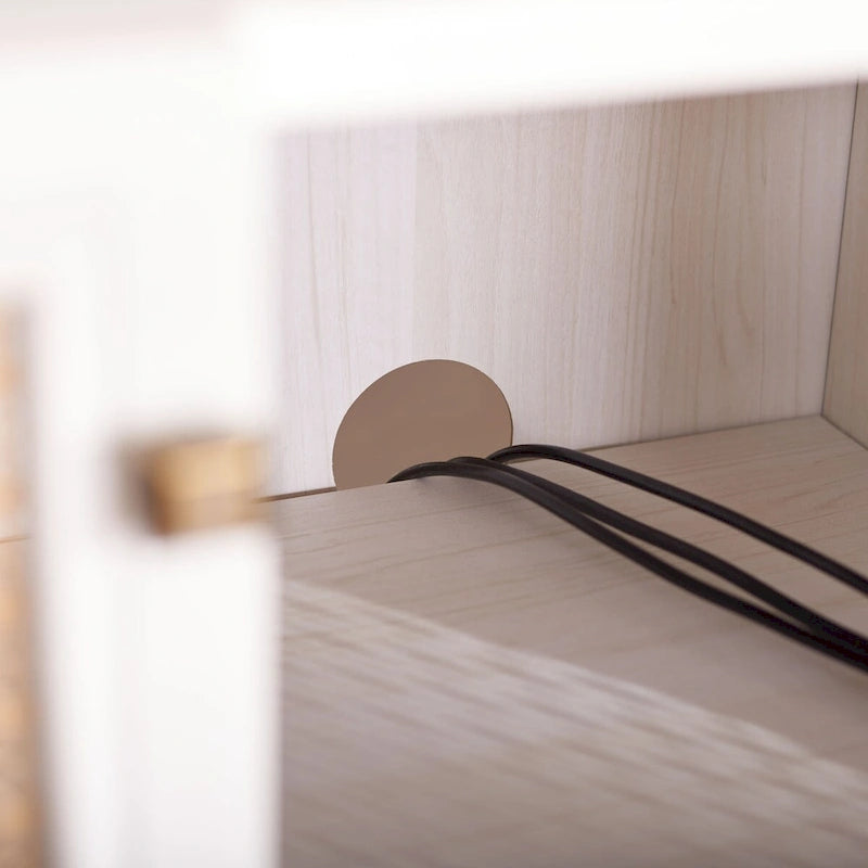 Mobile porta TV SAFAVIEH Micaela da 63 pollici con 4 ante - 63,1 L x 16,3 P x 31,7 A - 63 L x 16 P x 32 A