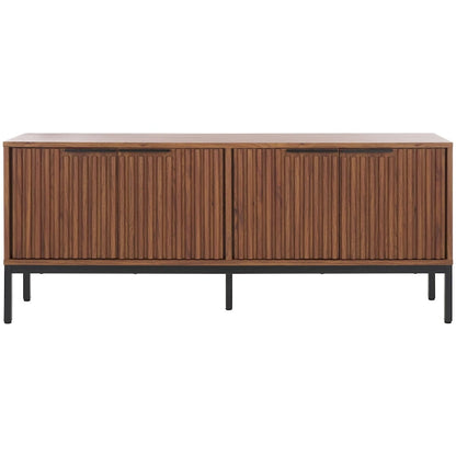 Supporto multimediale per l'intrattenimento SAFAVIEH Deandra a 4 ante (adatto per TV a schermo piatto fino a 65 pollici) - 60,8 pollici x 17,7 pollici x 24,6 pollici - 61 pollici di larghezza x 18 pollici di profondità x 25 pollici di altezza