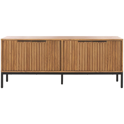 Supporto multimediale per l'intrattenimento SAFAVIEH Deandra a 4 ante (adatto per TV a schermo piatto fino a 65 pollici) - 60,8 pollici x 17,7 pollici x 24,6 pollici - 61 pollici di larghezza x 18 pollici di profondità x 25 pollici di altezza