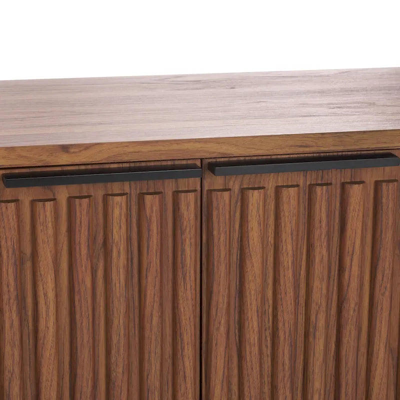 Supporto multimediale per l'intrattenimento SAFAVIEH Deandra a 4 ante (adatto per TV a schermo piatto fino a 65 pollici) - 60,8 pollici x 17,7 pollici x 24,6 pollici - 61 pollici di larghezza x 18 pollici di profondità x 25 pollici di altezza