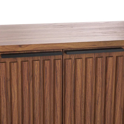 Supporto multimediale per l'intrattenimento SAFAVIEH Deandra a 4 ante (adatto per TV a schermo piatto fino a 65 pollici) - 60,8 pollici x 17,7 pollici x 24,6 pollici - 61 pollici di larghezza x 18 pollici di profondità x 25 pollici di altezza