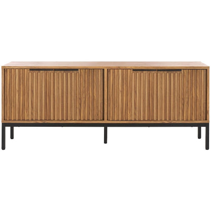 Supporto multimediale per l'intrattenimento SAFAVIEH Deandra a 4 ante (adatto per TV a schermo piatto fino a 65 pollici) - 60,8 pollici x 17,7 pollici x 24,6 pollici - 61 pollici di larghezza x 18 pollici di profondità x 25 pollici di altezza