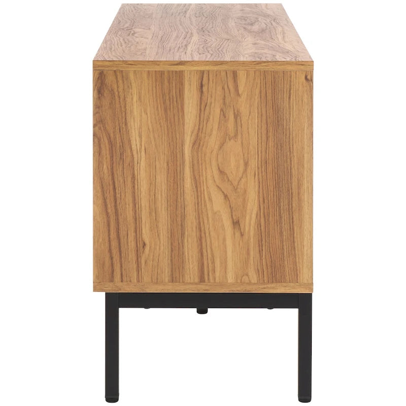 Supporto multimediale per l'intrattenimento SAFAVIEH Deandra a 4 ante (adatto per TV a schermo piatto fino a 65 pollici) - 60,8 pollici x 17,7 pollici x 24,6 pollici - 61 pollici di larghezza x 18 pollici di profondità x 25 pollici di altezza