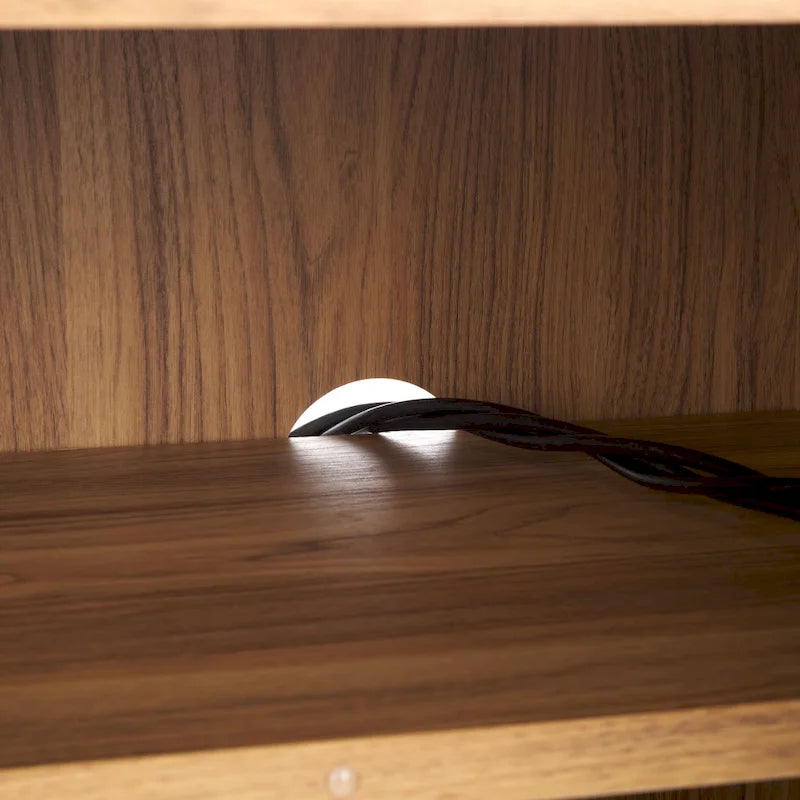 Supporto multimediale per l'intrattenimento SAFAVIEH Deandra a 4 ante (adatto per TV a schermo piatto fino a 65 pollici) - 60,8 pollici x 17,7 pollici x 24,6 pollici - 61 pollici di larghezza x 18 pollici di profondità x 25 pollici di altezza