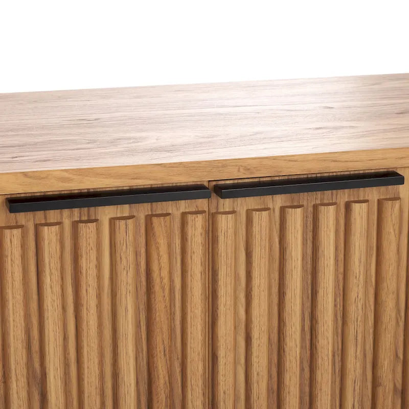 Supporto multimediale per l'intrattenimento SAFAVIEH Deandra a 4 ante (adatto per TV a schermo piatto fino a 65 pollici) - 60,8 pollici x 17,7 pollici x 24,6 pollici - 61 pollici di larghezza x 18 pollici di profondità x 25 pollici di altezza