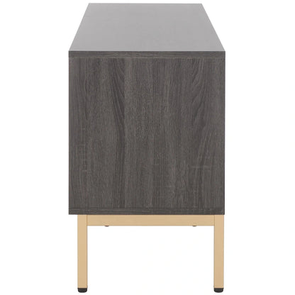 Supporto multimediale per l'intrattenimento SAFAVIEH Deandra a 4 ante (adatto per TV a schermo piatto fino a 65 pollici) - 60,8 pollici x 17,7 pollici x 24,6 pollici - 61 pollici di larghezza x 18 pollici di profondità x 25 pollici di altezza