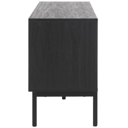 Supporto multimediale per l'intrattenimento SAFAVIEH Deandra a 4 ante (adatto per TV a schermo piatto fino a 65 pollici) - 60,8 pollici x 17,7 pollici x 24,6 pollici - 61 pollici di larghezza x 18 pollici di profondità x 25 pollici di altezza