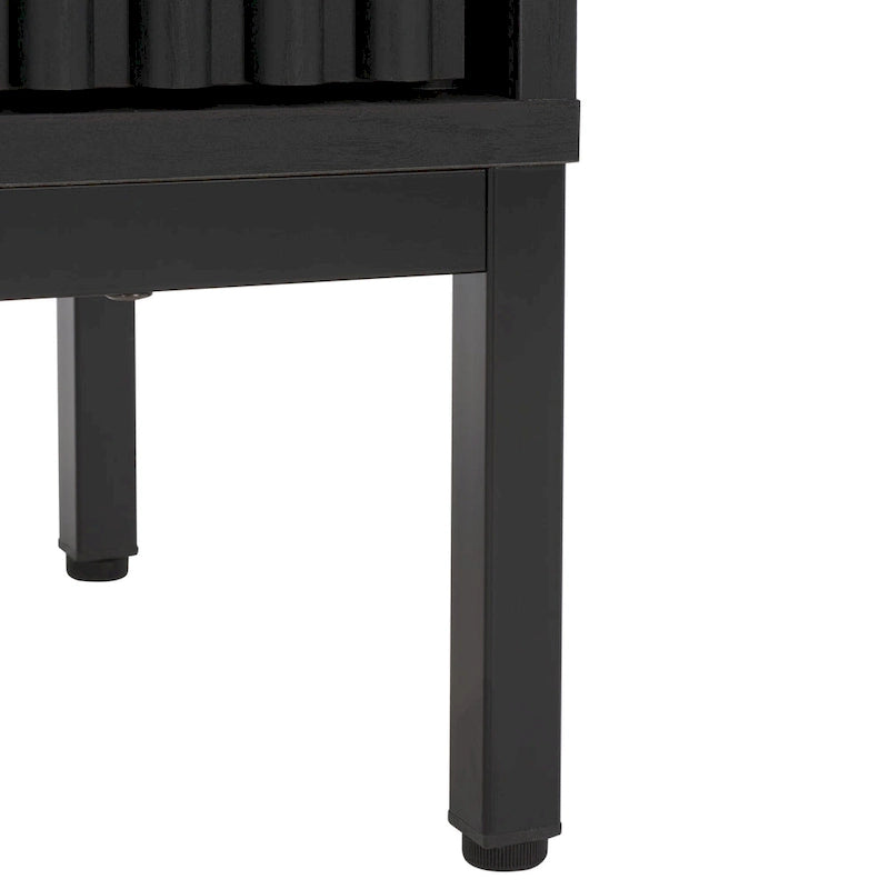 Supporto multimediale per l'intrattenimento SAFAVIEH Deandra a 4 ante (adatto per TV a schermo piatto fino a 65 pollici) - 60,8 pollici x 17,7 pollici x 24,6 pollici - 61 pollici di larghezza x 18 pollici di profondità x 25 pollici di altezza