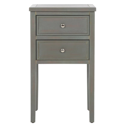 Comodino con 2 cassetti SAFAVIEH Minda (completamente assemblato) - 16,9 x 14,2 x 29,7 - 17Lx15Px30A