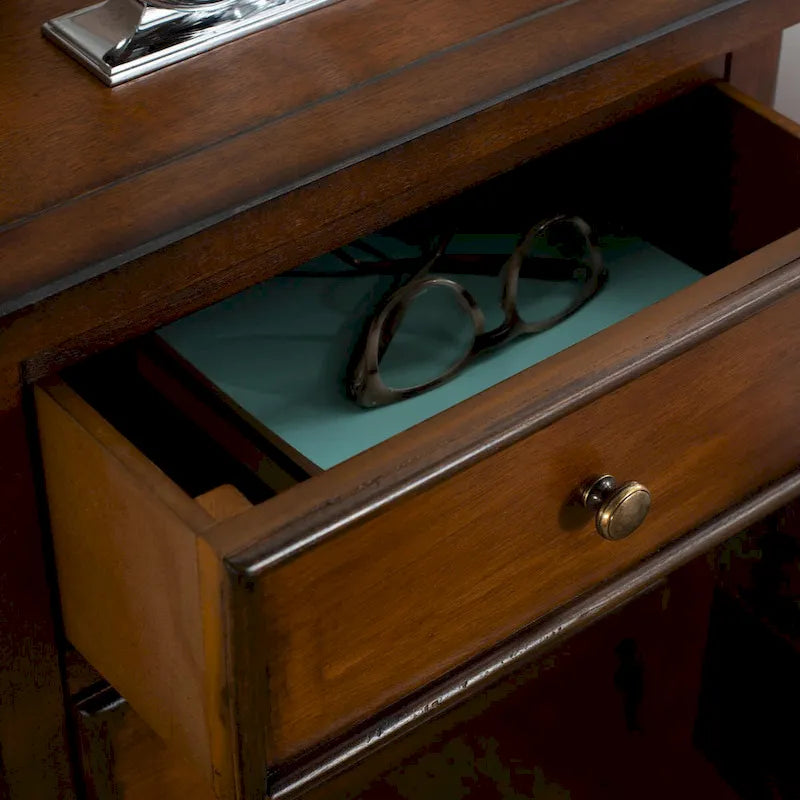 Comodino con 2 cassetti SAFAVIEH Minda (completamente assemblato) - 16,9 x 14,2 x 29,7 - 17Lx15Px30A