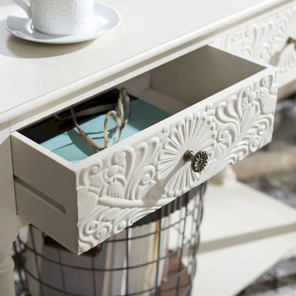 Tavolo consolle SAFAVIEH Leonia a 2 cassetti - 35,5 L x 13 P x 29,5 A - 36 L x 13 P x 30 A