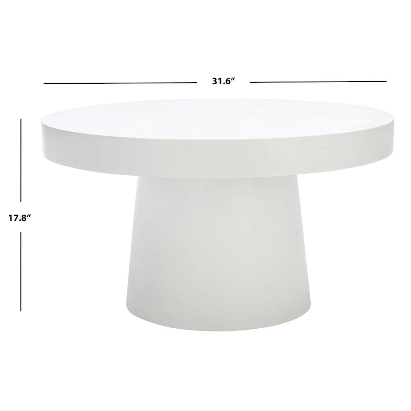 Tavolino da caffè rotondo in cartapesta SAFAVIEH Berenice - 31,6 L x 31,6 P x 17,8 A - 32 L x 32 P x 18 A