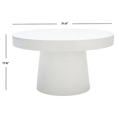 Tavolino da caffè rotondo in cartapesta SAFAVIEH Berenice - 31,6 L x 31,6 P x 17,8 A - 32 L x 32 P x 18 A