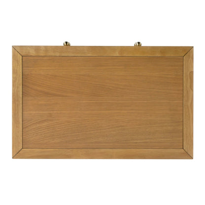 Comodino largo in legno a 2 cassetti Nora