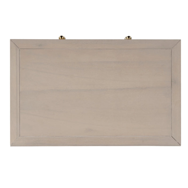 Comodino largo in legno a 2 cassetti Nora