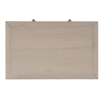 Comodino largo in legno a 2 cassetti Nora