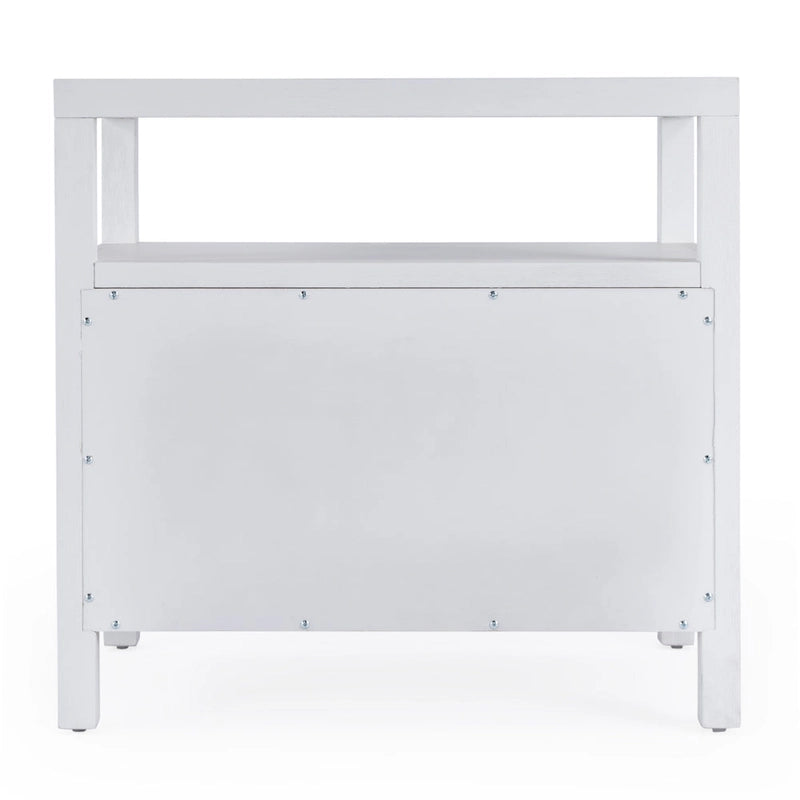 Comodino largo in legno a 2 cassetti Nora